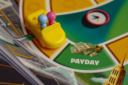 Making the money in the fun game of lifeのeditorial素材