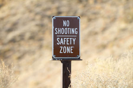 sign showing no shootingの写真素材