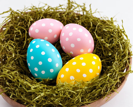 traditional easter decorationsの写真素材