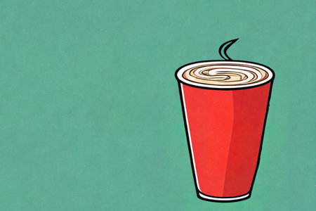 coffee to go in the morningの写真素材