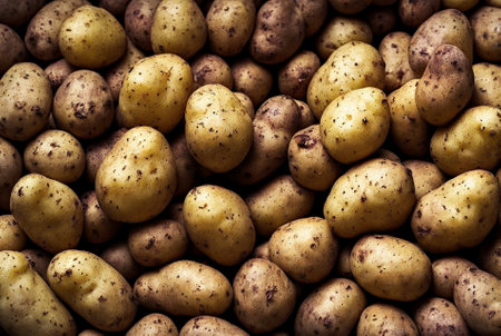 potatos that ready to go to marketの写真素材