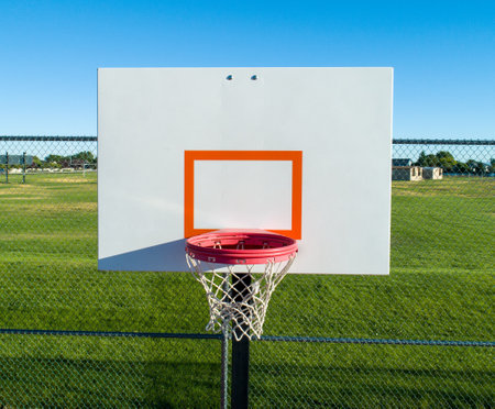 backboard for the game of basketballの写真素材