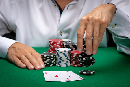 poker card player gambling casino chips