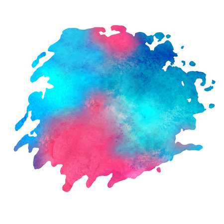 colorful watercolor stain with aquarelle paint blotchのイラスト素材