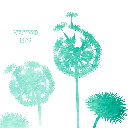 watercolor dandelion backgroundのイラスト素材