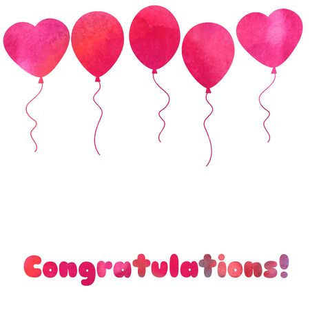 Festive background with balloons.Perfect for invitations,posters and cardsのイラスト素材