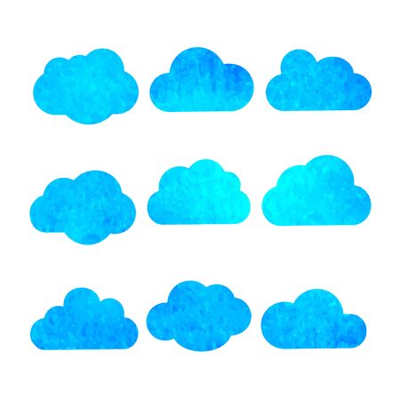 Watercolor sky backgroundのイラスト素材