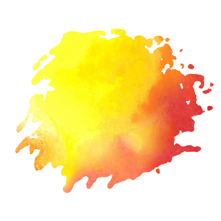 colorful watercolor stain with aquarelle paint blotchのイラスト素材