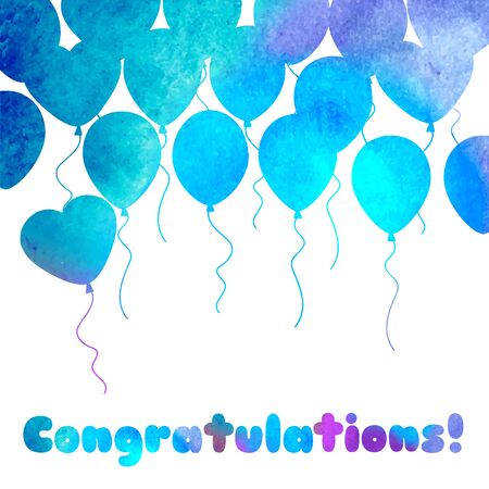 Celebration festive background with balloons.Perfect for invitations,posters and cardsのイラスト素材