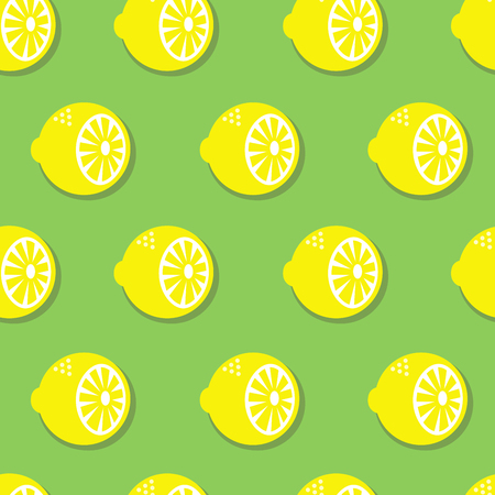 Seamless pattern with lemons. Bright summer designのイラスト素材