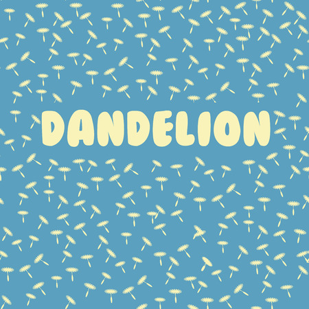 seamless dandelion patternのイラスト素材