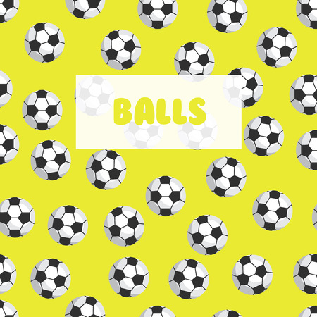 seamless football pattern.Soccer balls on a bright backgroundのイラスト素材