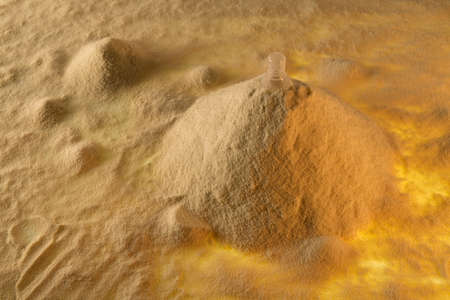 Mountain made of Powdered milkの写真素材