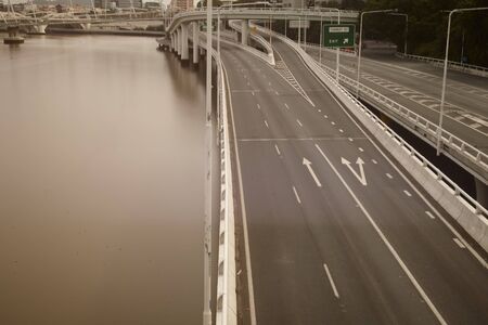 Which highway in Brisbane, Australiaの写真素材