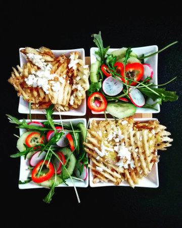 I love homemade potato chipsの写真素材