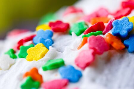 easter decoration for easter cakeの写真素材