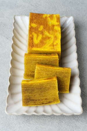 Lapis Legit, Spekuk, Spekkoek, is a delicious Indonesian cake, consists of many layers.の写真素材