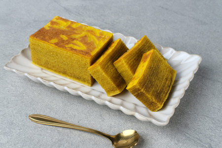Lapis Legit, Spekuk, Spekkoek, is a delicious Indonesian cake, consists of many layers.