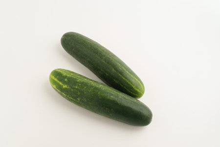 Fresh and healthy cucumbers, close up. Selective focus image.の写真素材