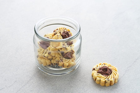Butter Cookies, popular cookies for Eid celebrations in Indonesia. Selected focus