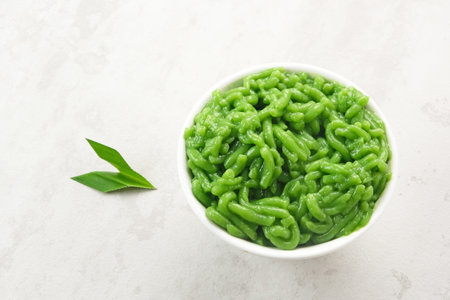 Cendol or Dawet, made from rice flour, tapioca flour and pandan leaf, popular during ramadhan....