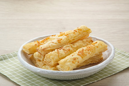 Cheese Stick Pastry served on white bowl