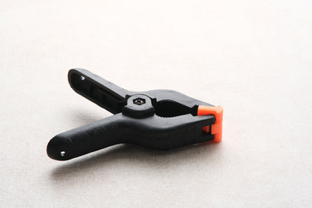 Plastic clamp for connecting any parts, clamping equipmentの写真素材
