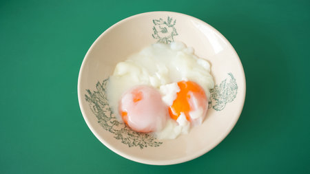 Onsen Tamago, Japanese soft boiled egg for breakfast
