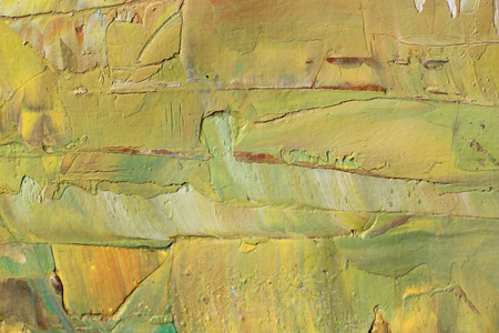 Painting knife technique with oil on canvas. Abstract art background.の写真素材