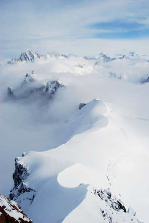 Alps in winterの写真素材