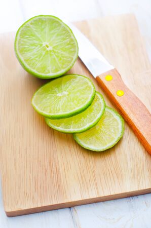 fresh limeの写真素材