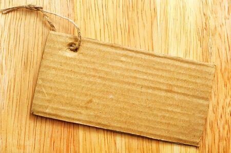 Blank on wooden backgroundの写真素材