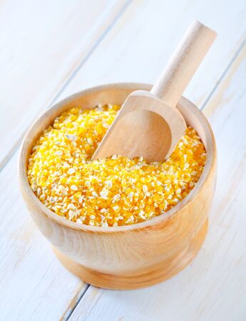 Corn groatsの写真素材