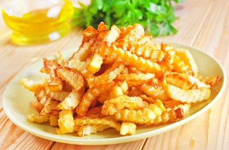 fried potatoの写真素材