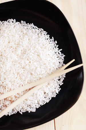 raw riceの写真素材