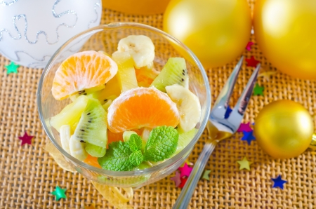 fruit saladの写真素材