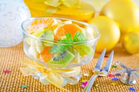fruit saladの写真素材