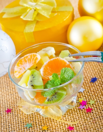 fruit saladの写真素材