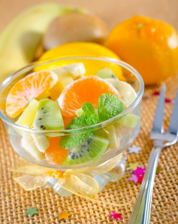 fruit saladの写真素材