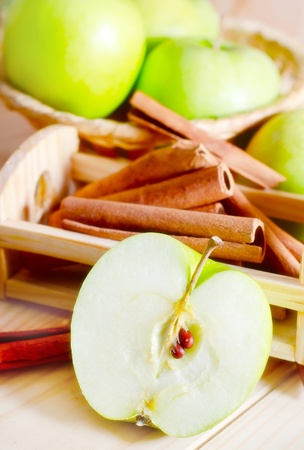 apple and cinnamonの写真素材