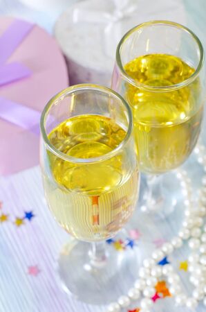 champagne flutesの写真素材