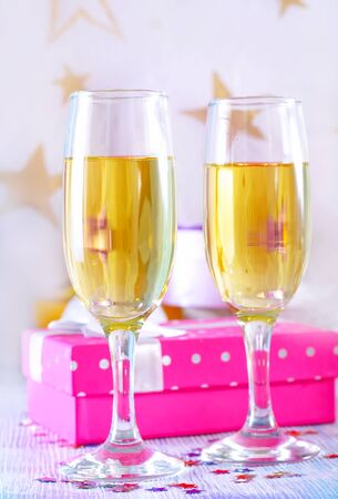 champagne flutesの写真素材