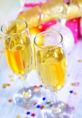 champagne flutesの写真素材