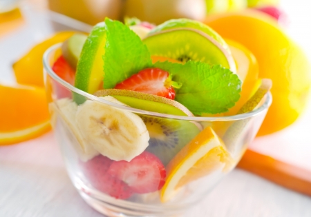 fruit saladの写真素材