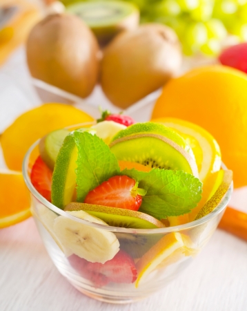 fruit saladの写真素材