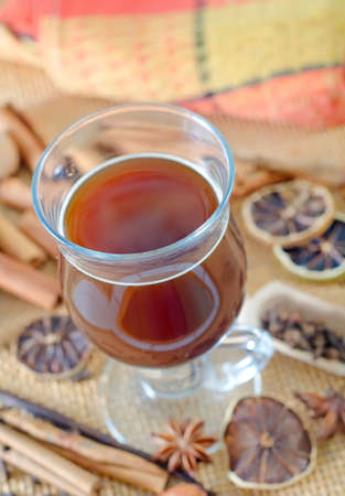 Cocoa and aroma spicesの写真素材