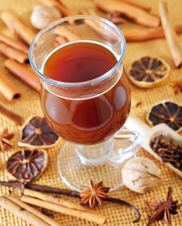 Cocoa and aroma spicesの写真素材