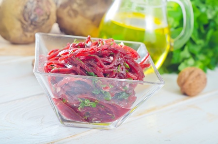 salad with beetの写真素材