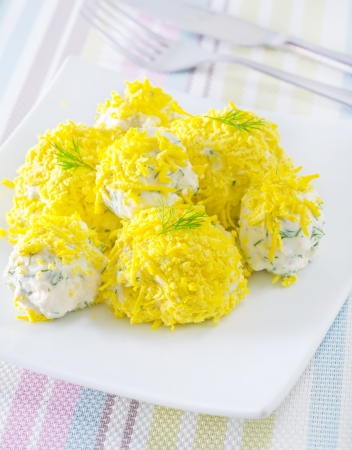 cheese ballsの写真素材