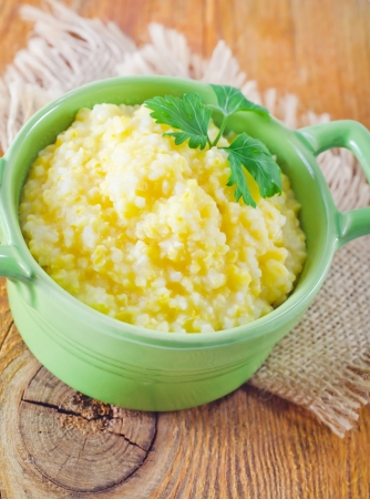 corn porridgeの写真素材